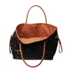 حقيبة تسوق Leopard Leopard Black Domil Blanks بالجملة أكياس سعة كبيرة للسفر CHEETAH TOTE DOM1770