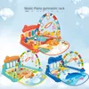 Tappetino da gioco per bambini Tappetino per bambini Puzzle educativo Tapis Tappeto con pianoforte Tappetino per animali carino Baby Crawling Attività Palestra Giocattoli LJ201113