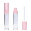 100 pz/lotto 6.5ML Rosa Tubi di Rossetto Vuoti Lip Gloss Tubi bottiglie Trasparenti Eyeliner mascara contenitore