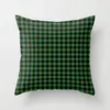 Fashion Linen Lattice Pillow CASE for Automobile Sofa Plaid PillowCOVER Office Plain Dyed CushionCover WQ42-WLL