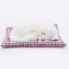 시뮬레이션 동물 고양이 침대 개 애완 동물 생일 선물 시뮬레이션 장난감 어린이를위한 고양이 개 전자 애완 동물 LJ201105