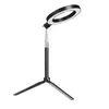 Dimbar LED Ring Light Lamp Tripod Stand Camera Photo Studio Selfie Telefon Video Vit Varm Skönhetsljus