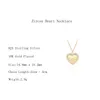 Silvology 925 Sterling Silver Zircon Heart Necklace Gold Original Letter Fashionable Pendant Necklace For Women Birthday Jewelry Q0531