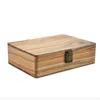 Tubi per fumatori Nuova grande scatola di legno per il funzionamento delle sigarette con cassetta degli attrezzi in legno di canfora con fibbia