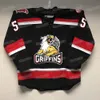 Custom Grand Rapids Griffins AHL hockeyshirt Calvin Pickard Wyatt Newpower Dennis Yan Jared McIsaac Chase Pearson Ryan Murphy Tyler Spezia Turner Elson