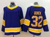Mens 2022 Reverse Retro Hockey Jerseys Purple Mens 11 Anze Kopitar 8 Drew Doughty 99 Wayne Gretzky 22 Kevin Fiala Black Stitched Shirts Classic S-XXXL