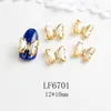 Tamax Nar004 22 Stilleri 3D Renkli Kelebek Charm Süsler Nail Art Rhinestones Dekorasyon Pixie DIY Çivi Kristal Aksesuarları