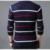 Winter Autumn New Arrival O-neck Pullover Cotton Clothing Sweater Men Casual Striped 201022