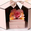 Valentines Day Creative Gift Wrap Box Birthday Romantic Soap Flower Jewelry Packaging Boxes Gifts Wedding Souvenirs Party Decor HWA11154