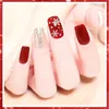 12 siatek/zestawów Paznokcie Naklejki Glitter Snow Snow Choink DIY Paleta Manicure Manicure Dekoracja sztuki paznokci