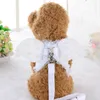 Angel Wing Princess Pet Dog Harness Leashes 강아지 진주 액세서리 조절 가능한 가죽 끈 크기 S-L 작은 개 266K