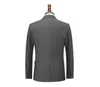 Tian Qiong Men Suits أحدث معطف بانت تصميمات الزفاف للرجال العلامة التجارية ملابس Slim Fit Black Gray Mens Suital 201106
