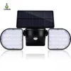 Światła słoneczne Outdoor 56 LED Solar LED Light Motion Czujnik Lampa ścienna IP65 Wodoodporna Obrotowy Patio Garaż Oświetlenie Oświetlenie