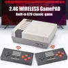 8 bit HD 2.4G Wireless Video Game Console Retro TV Console Box Av Utgång Dubbla Player Controller Inbyggd 620 Classic Nes Games