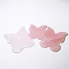 Creative Butterfly Natural Gua Sha Board Massager Heldhand Skin Care Guasha Chinese Butterfly Rose Quartz Scraping Massage Tool5911313777