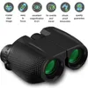 Nuovo binocolo 10X25 HD completamente ottico con doppia pellicola verde binocolo impermeabile telescopio per caccia viaggi sport trekking imbracatura per birdwatching
