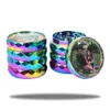 LADY HORNET Diamond Smoking Metal Herb Grinder 4 Layers 40*39 mm Herbal Smoke Grinders Tobacco Grinders Rainbow