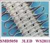 WS2811 RGB LED モジュール SMD 5050 LED バックライトバックライトサイン SMD5050 DC12V 3 LED 0.72 ワット WS 2811 IP66 防水 CE ROHS