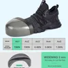 SlUICING MENS Safety Shoes Steel Toe Worksafety Plus Size Men Beveiliging Punctie Bewijs laarzen werken Ademende sneakers Y200915