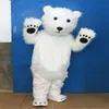 Halloween Polar Urso Furry Mascot Trajes Top Quality Dos Desenhos Animados Personagem de Desenhos Animados Adultos Tamanho Natal Carnaval Festa de Aniversário Festa Outdoor Outfit