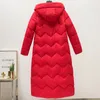 Donne del rivestimento di inverno di alta qualità caldo addensare stile cinese retrò signore outwear cappotto femminile lungo parka con cappuccio 201201