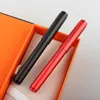 Fountain Pens Creative Aluminum Alloy Mini Pen Metal Black /Red Short Ink EF/F Fine Nib 0.5mm Fashion Gift Box