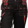 Damen Cargohose Hohe Taille Schwarz Streetwear Vintage Punk Goth Hosen Frauen Sommerhose Lässige Lange Hose Jogger D30 201031