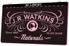 LD0181 J R Watkins Naturals 3D Gravura LED Sinal de luz Varejo inteiro2917668