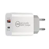 Fast Charger cube QC 3.0 PD 18W Quick Charging EU US UK AU USB Type C wall Charger plug For PHONE 12 11 NOTE 20
