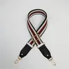 New Fashion Wide Strap Canvas Cotton Fabric Shoulder Strap Belt Chromatic Stripe Bag Accessories Adjustable O Bag Handles