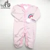 Détail 3pcs / lot 0-12 mois à manches longues Baby Infant bande dessinée footies bodys pour garçons filles combinaisons Vêtements vêtements nouveau-nés 201023