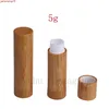 Makeup bamboo design empty lip gross container lipstick tube DIY cosmetic containers, balm tubes, stick tubeshigh quatiy