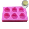 1Pcs 6 Hole Hamburger Silicone Cake Mould 3D Macaron Mold Soap Mold Cake Decorating Tools Chocolate Mold Baking Tools Cake Tools T200703