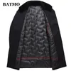 Batmo 2020 Новое прибытие зимнее толстые шерсть из шерсти 100 шерстяных траншевых пальто мужчин 90 белые утиные куртки и размер LJ201110