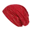 Beanie Skull Caps Sommer Mützen Für Frauen Baumwolle Stretch Turban Hut Dünne Spitze Atmungsaktive Kappe Kreuz Motorhaube Chemo L04061264w