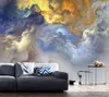 Carta da parati americana leggera personalizzata astratta moderna soggiorno camera da letto TV sfondo muro che copre nuvole blu carta da parati 3D1