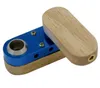 Pliage en bois tuyau détachable en alliage d'aluminium porte-cigarette main Portable pliable fumer tuyaux accessoires WQ11-WLL