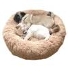 Super doux chien lit canapé peluche chat tapis chien lits pour Labradors grands chiens lit maison animal rond coussin goutte en gros 201119