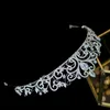 Asnora Classic Love European Zirconia Bridal Tiara Crystal Crown فستان زفاف مطلي مع إكسسوارات شعر العروس 220805