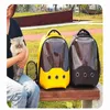 Novo saco espacial transparente PU Outdoor PU grande capacidade de ombro pet saco