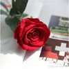 인공 장미 꽃 생생한 리얼 터치 린트 장식 로맨틱 웨딩 가짜 홈 장식 도매
