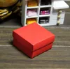 Presentförpackning 50st Färgrik liten fyrkantig papperslåda med lock Blank färg vikning för Candy Cookie Smycken Kartong Craft Boxes