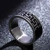 Cluster Rings Vintage 316L Stainless Steel Ring For Men And Women Never Fade Power Lucky "Om Mani Padme Hum" Sanskrit Buddhist Man