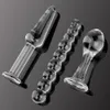 3PCSSet Anal Plug Glass Crystal Anal Bead Dildo Gspot Prostate Massager Butt Plug Butt Stimulation Sex Toys for Women Men4467484