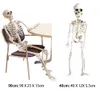 Decoração Full Life Size Corpo Poseable Pendurado Artificial Esqueleto Humano Artesanato Horror Casa Assombrada Festa em Casa Prop Halloween Y2233f