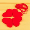 16st / set Red Heart Banner Bröllopsdekorationer Arland DIY Non-Woven Love Curtain Julparty Decor 20220224 Q2