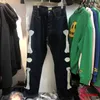 Jeans da uomo Kapital uomo Hirata Hehong jeans casual con ricamo in osso lavato da uomo autunno e inverno