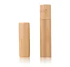 Natural Bamboo Glass Essential Oil Bottle 3ml/5ml/10ml Refillable Empty Essential Oil Perfume Fragrance Scent Steel Roller Ball Bottles SN51