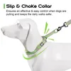 Truelove Soft Slip Dog Choke Collar刺繍反射ペットカラー犬カラーチョーク大型小型犬カラートレーニングLJ201113