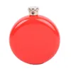 Circular Stainless Steel Hip Flask Man Portable Flagon Simplicity Pure Color Wine Pot New Pattern Fashion 12 5gca J1